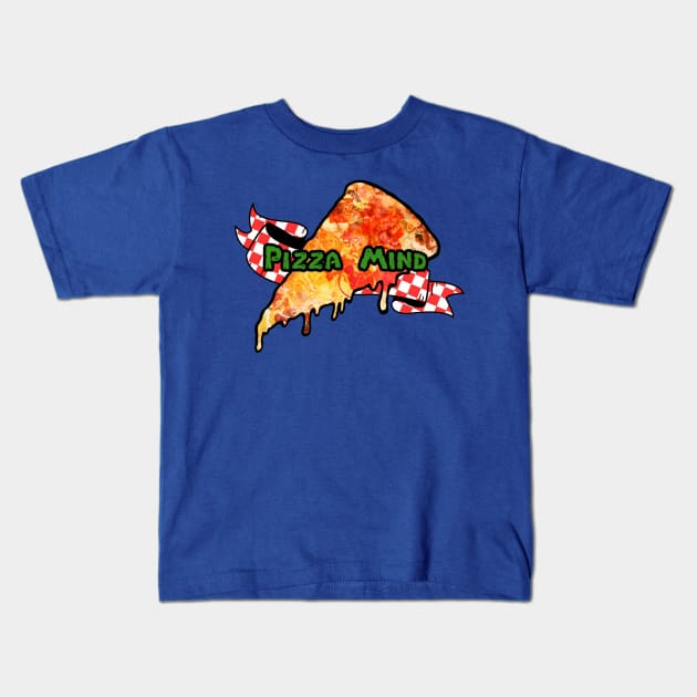 Pizza Mind Kids T-Shirt by Leroy Binks